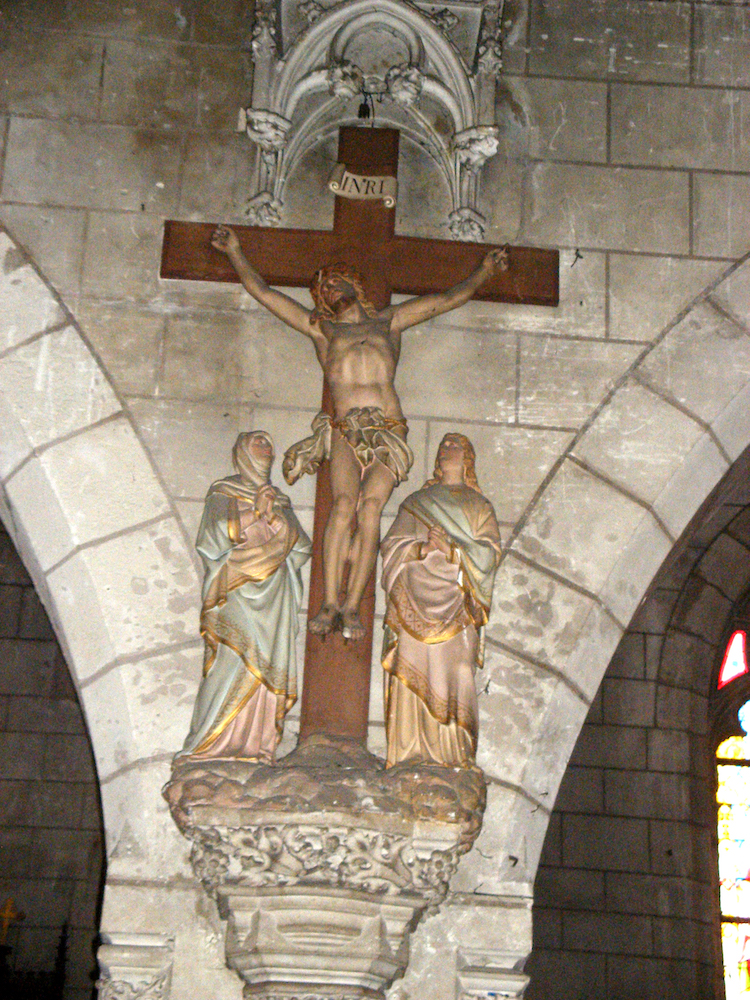 Marie et Jean au pied de la croix